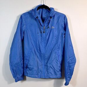 KELTY All Weather Windbreaker Rain Jacket Trail Outdoors Blue Women Size Small